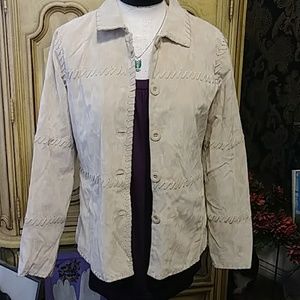 Womens Detailed Jacket long sleeve sz M CANYON ROAD